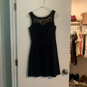 Lilly Pulitzer navy/black shift dress 00